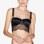 Carica l&#39;immagine nel visualizzatore Galleria, Reggiseno con ferretto Avery in raso e pizzo
