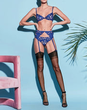 Set intimo Brooklyn Mesh & Lace - Blu