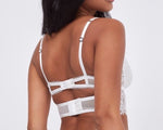Carica l&#39;immagine nel visualizzatore Galleria, Bustier con ferretto in raso e pizzo Eliana
