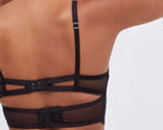 Carica l&#39;immagine nel visualizzatore Galleria, Set intimo Isla in pizzo e raso - Nero
