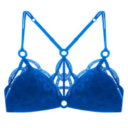 Reggiseno Lila in mesh senza ferretto - Blu