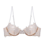 Carica l&#39;immagine nel visualizzatore Galleria, Reggiseno con ferretto Rosie Mesh &amp; Lace Bianco
