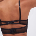 Carica l&#39;immagine nel visualizzatore Galleria, Reggiseno bustier in pizzo Isabela - Nero
