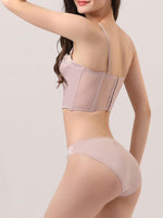 Carica l&#39;immagine nel visualizzatore Galleria, Completo bustier e slip in raso Noelia
