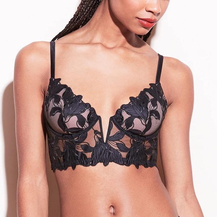 Betty Bustier in pizzo con ferretto a V