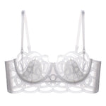 Carica l&#39;immagine nel visualizzatore Galleria, Reggiseno a balconcino in pizzo e mesh Claudia
