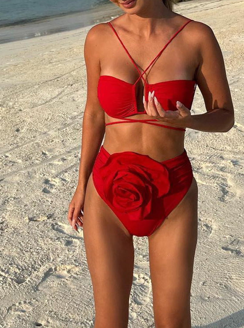 Bikini e slip a fascia Bianca