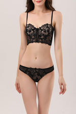 Carica l&#39;immagine nel visualizzatore Galleria, Completo bustier e slip in pizzo Sabrina
